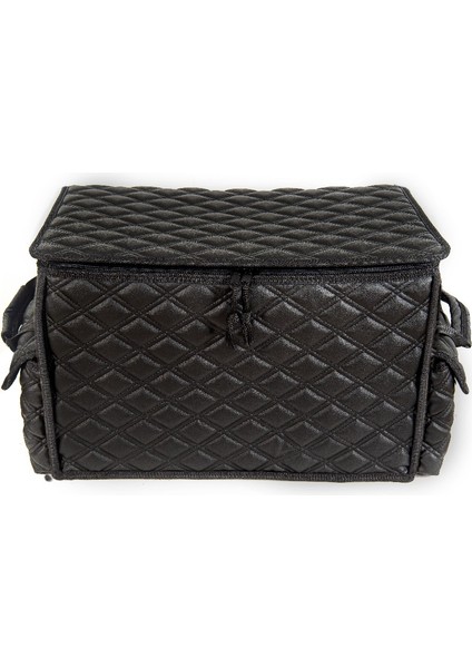 bmw 5 Serisi 524 Deri Lüks Oto Araç Bagaj Toplayıcı Organizer Bagaj Çantası Siyah Fs