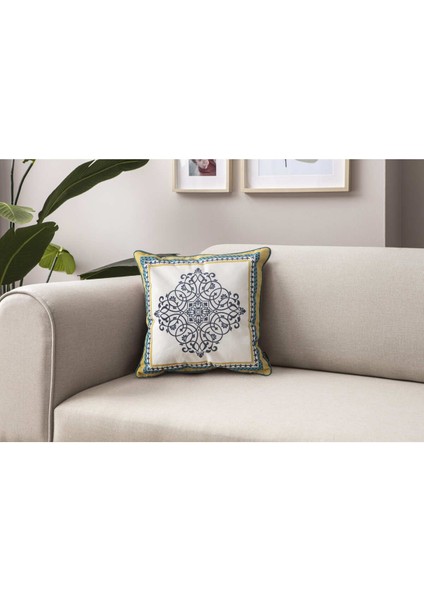Home Safran Harmonia Premium Biyeli Tekli Dekoratif Özel Tasarım Kırlent Kılıfı fiyatları