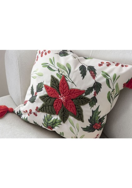 Home Kokina Premium Serisi Punch Işlemeli Tekli Dekoratif Özel Tasarım Kırlent Kılıfı 45 x 45 fiyatları