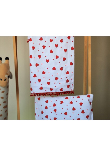 Pazen Bebek Battaniyesi Çift Katlı Yastık Kılıflı Set 110X110