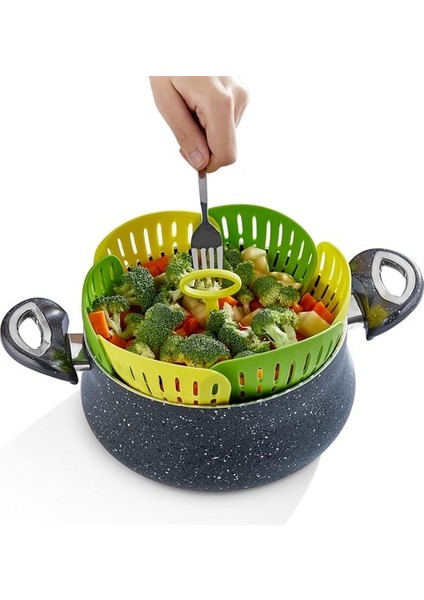 Oz cm ax Plastik Katlanır Buharda Pişirme Aparatı Sağlıklı Haşlama Sepeti fiyatları
