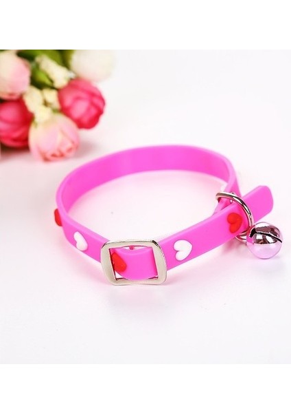 Çıngıraklı Silikon Kedi Köpek Tasması - Asorti