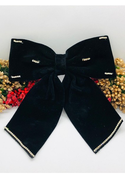 Kadife Fiyonk Toka Abiye - Özel Gün - Davet