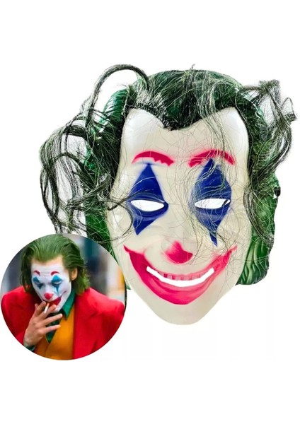 Joaquin Phoenix Joker Maskesi Yeşil Saçlı
