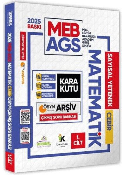 2025 Meb / Ags Matematik (1. Cilt) Cebir Çıkmış Soru Bankası Konu Özetli Video / Pdf Çözümlü