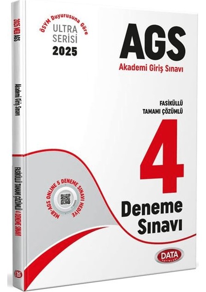 2025 Ags Fasiküllü Tamamı Çözümlü 4 Deneme Sınavı