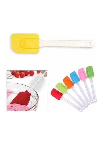 Oz cm ax Renkli Silikon Spatula - Asorti modelleri