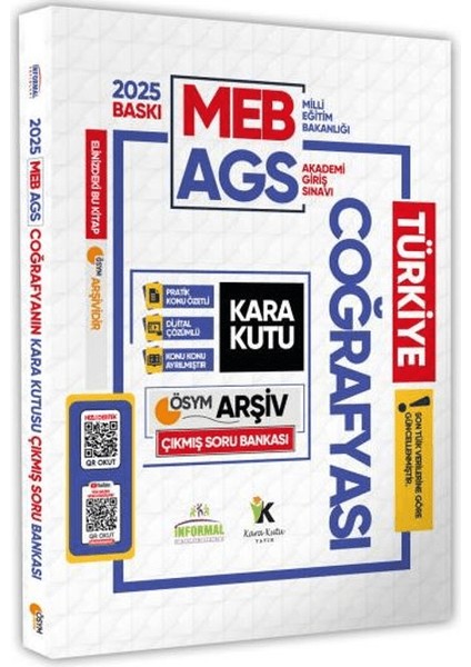 2025 Meb / Ags Coğrafya'nın Kara Kutusu Ösym Çıkmış Soru Havuzu Bankası Konu Özetli Video / Pdf Çözümlü