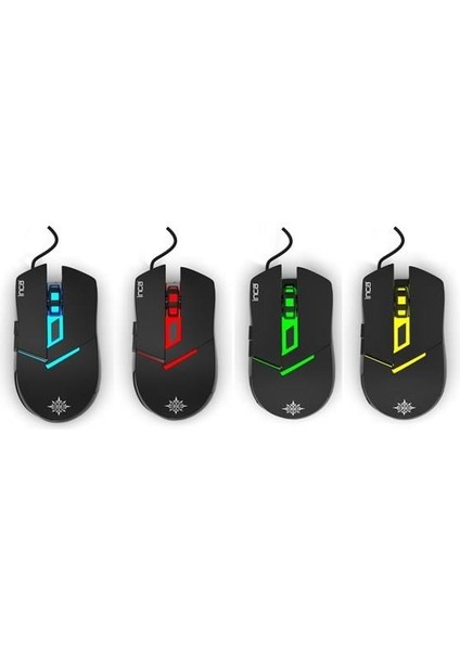 Inca IKG-448 USB Q Trk Rgb LED Aydınlatmalı Mekanik Hisli Siyah Gaming Klavye - Mouse Set