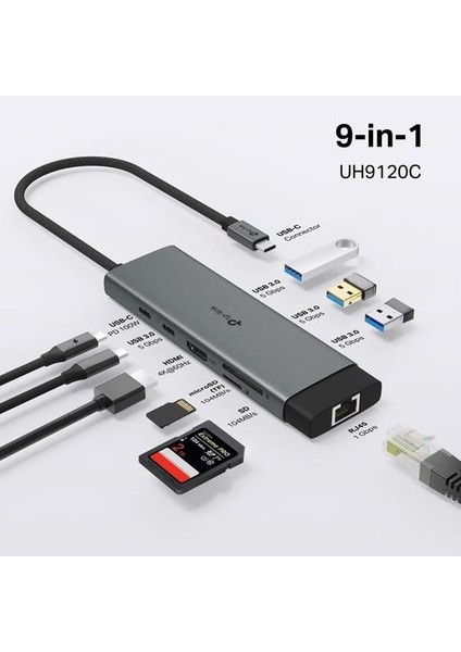 Tp-Lınk UH9120C 4K USB Type-C 9in1 Dock