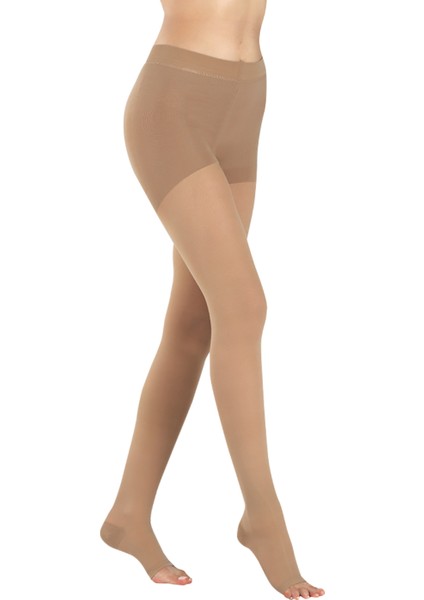 Ccl1 Külotlu Ten Rengi Çorap Burnu Açık Code 5104-A