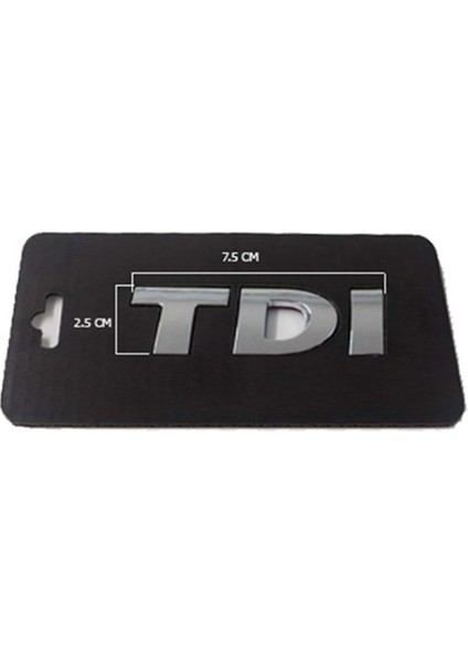 Arka Bagaj Yazı ''tdı'' 2.5cm-7.5cm Vw Golf Jetta Skoda Fabıa