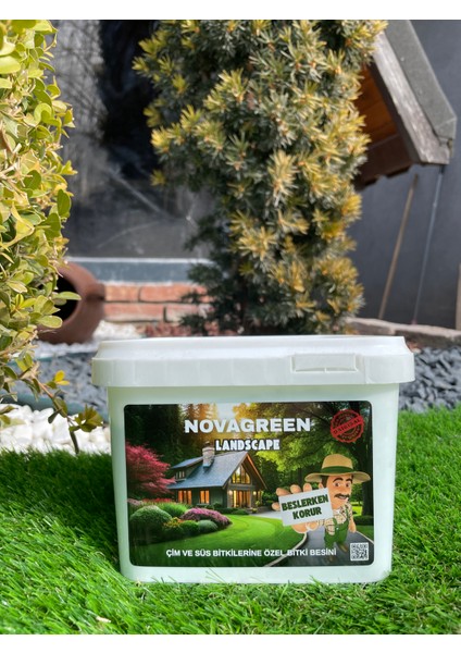 Çim ve Süs Bitkilerine Özel Bitki Besini 10 kg Novagreen Landscape Çim Coşturan