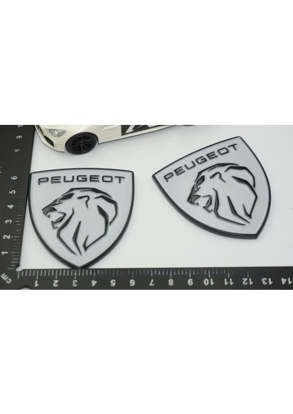 Peugeot Yeni Gri Siyah Çamurluk Abs Logo Arma Seti fiyatları