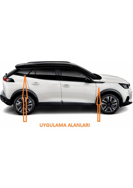 Peugeot Yeni Gri Siyah Çamurluk Abs Logo Arma Seti modelleri
