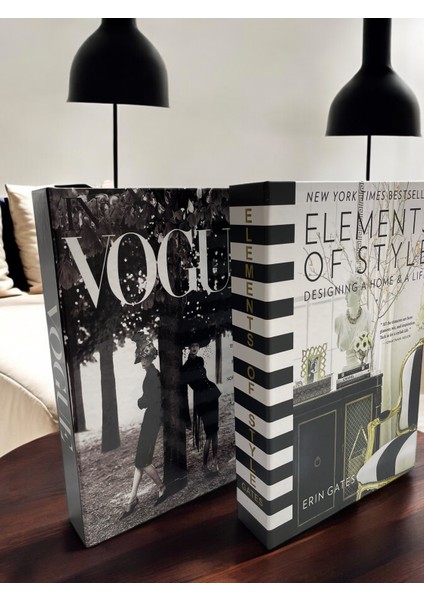 2li Dekoratif Kitap Kutu Seti, Vogue & Element 2li Kitap Kutusu Seti fiyatları