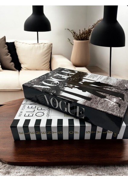 2li Dekoratif Kitap Kutu Seti, Vogue & Element 2li Kitap Kutusu Seti modelleri