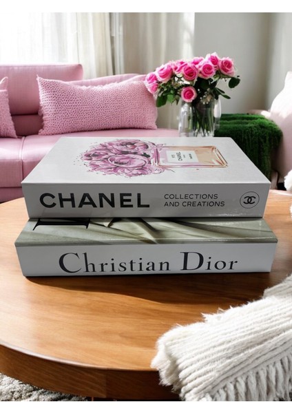 2li Kitap Kutu Seti Chanel&dıor Dekoratif Kutu Set fiyatları
