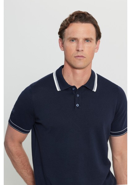 %100 Pamuk Standart Fit Normal Kesim Polo Yaka Triko Tişört fırsatları