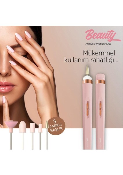 PSC16 Manikür & Pedikür Set Rose Gold