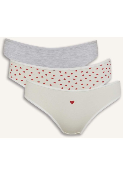 3'lü Slip Külot-Fall in Love E7575AX25SM