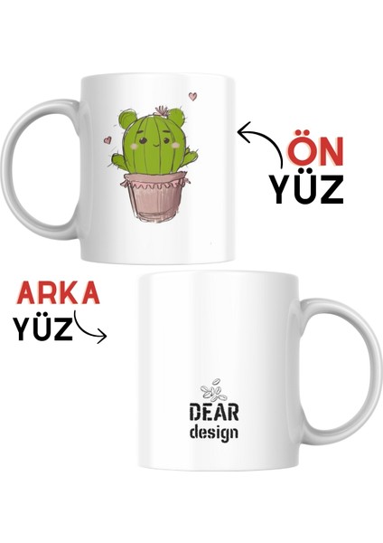 Kupa Bardak Kaktüs Tasarımlı Komik Dear Tasarım Beyaz Kupa Bardak Kutup Kitap fiyatları