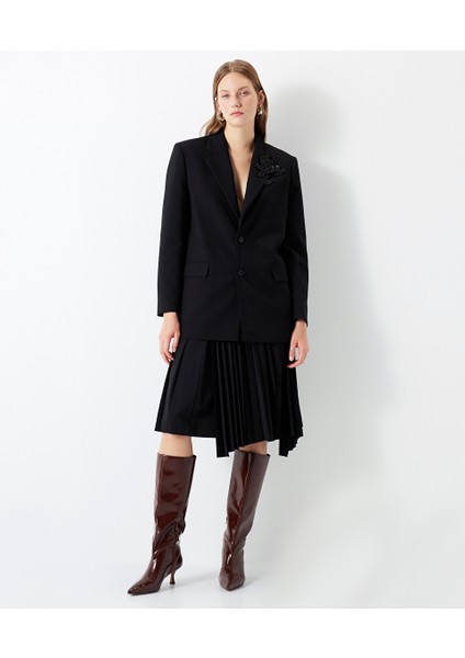 Çiçek Işlemeli Blazer