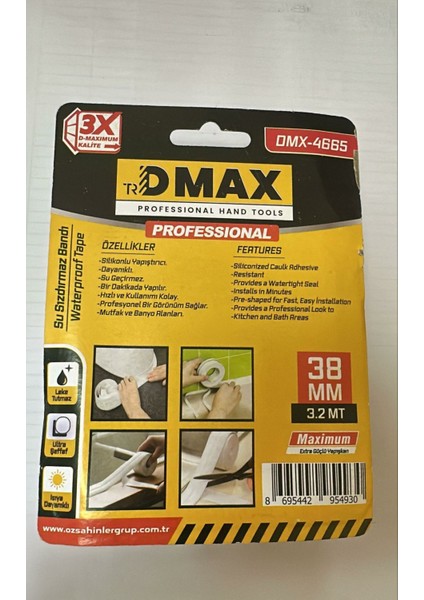 DMX-4665 38 mm Su Sızdırmaz Derz Bantı – 3.2 mt