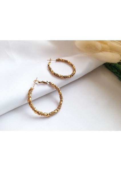 Çelik Gold Burgu Halka Küpe fiyatları