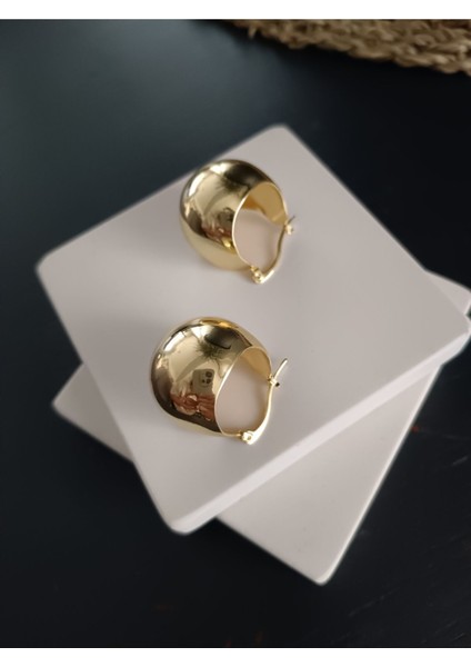 Bombeli Gold Küpe Kararmaz fırsatları