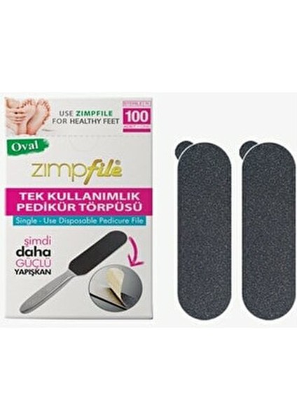 Tek Kullanımlık Pedikür Törpüsü 100 Adet Oval