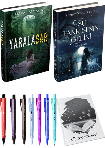 Su Tanrısının Gelini Ateş Sunağı (Ciltli) ve Yaralasar 2 (Ciltli) (2'li Set)