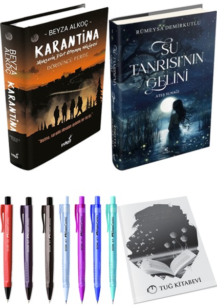 Su Tanrısının Gelini Ateş Sunağı (Ciltli) ve Karantina 4 (Ciltli) (2'li Set)