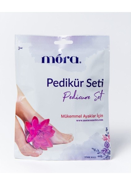 Pedikür Seti Içerik: 2 Adet Çorap, 1 Adet Havlu, 1 Adet Ahşap Itici, 1 Adet Törpü