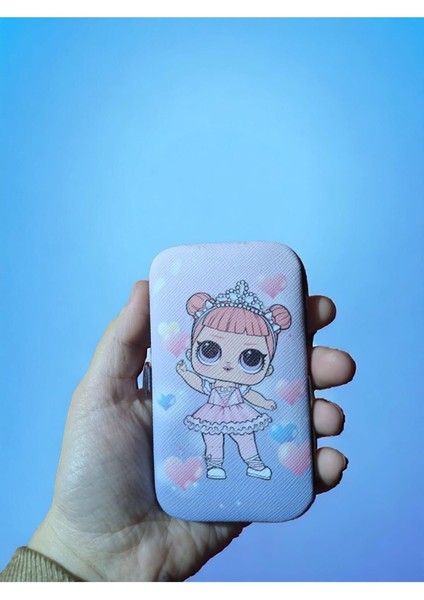 Dompuleri Moda 7 Li Sevimli Çantalı Manükür Pedikür Seti