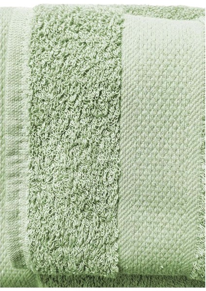 2 Li Banyo Havlu Takımı &AMP;#37;100 Pamuklu Dry Yeşil