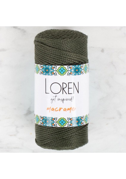 Macrame Asker Yeşili El Örgü Ipi - Rm 0195 - 34337