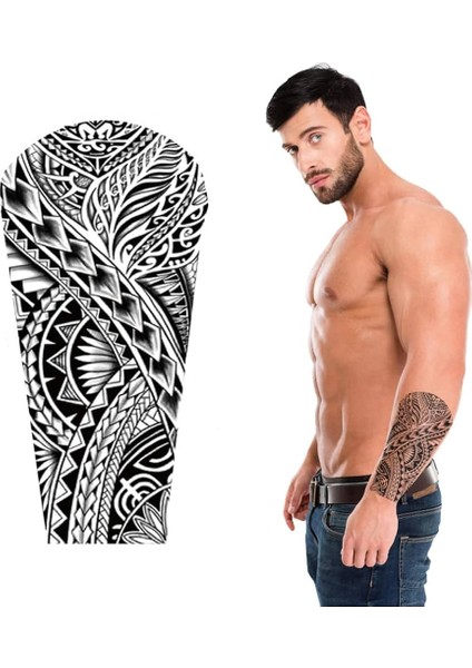 Geçici Maori Model Dövme Tattoo