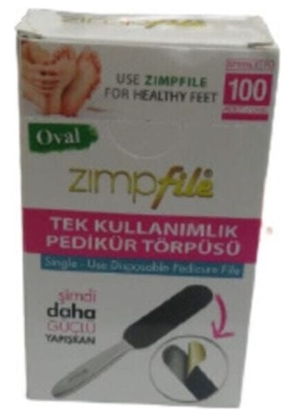 Zımpara Tek Kullanımlık Pedikür Törpüsü Klasik 100 Adet