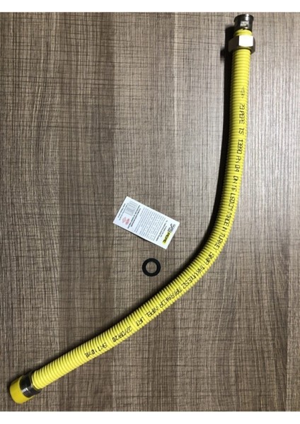 Kombi Şofben Ts 13890 Doğalgaz Bağlantı Flexi Hortumu 60 cm 3/4 " Makaronlu Yeni Tip Paslanmaz