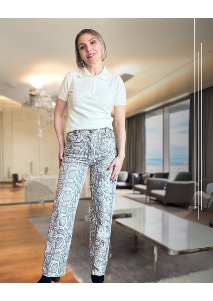 Yılan Desenli Premium Pantolon fiyatları