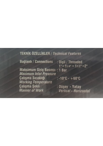 Targaz Deprem Vanası Dn 25 (1") modelleri