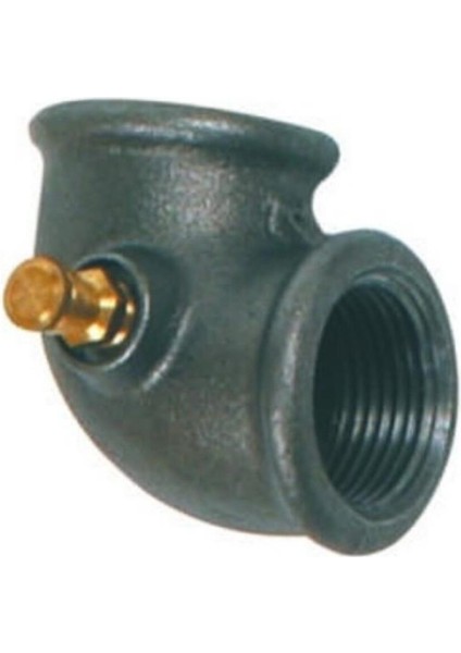 Siyah Test Nipel Dirsek 1 Inch