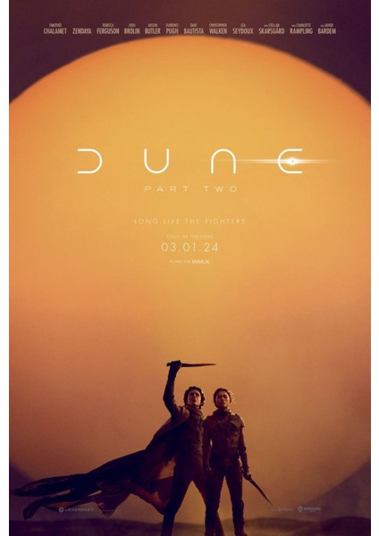 Dune Part Two (2024) 0005 (Folyo / Afiş / Poster) 2615 ( 35 cm x 50 cm )