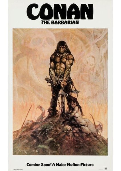 Conan The Barbarian (1982) (Folyo / Afiş / Poster) 2208 ( 35 cm x 50 cm )