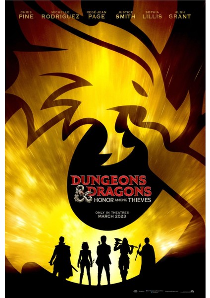 Dungeons & Dragons Honor Among Thieves (2023) 0002 (Folyo / Afiş / Poster) 2617 ( 35 cm x 50 cm )