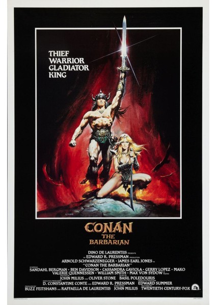 Conan The Barbarian (1982) 1 (Folyo / Afiş / Poster) 2209 ( 35 cm x 50 cm )