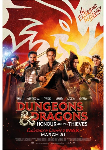 Dungeons & Dragons Honor Among Thieves (2023) 0004 (Folyo / Afiş / Poster) 2619 ( 35 cm x 50 cm )