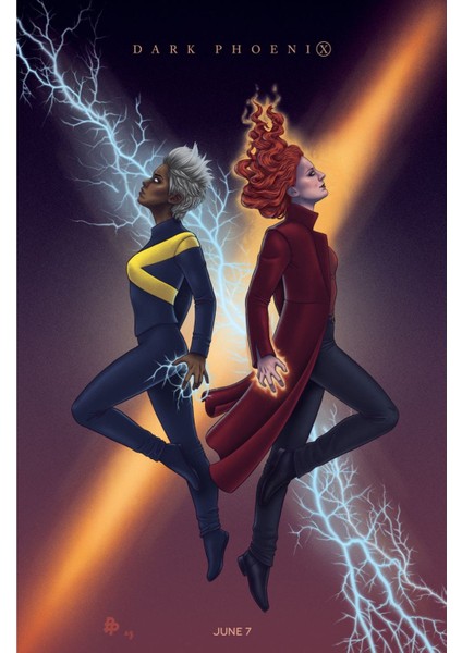 Dark Phoenix (2019) 5 (Folyo / Afiş / Poster) 2317 ( 35 cm x 50 cm )