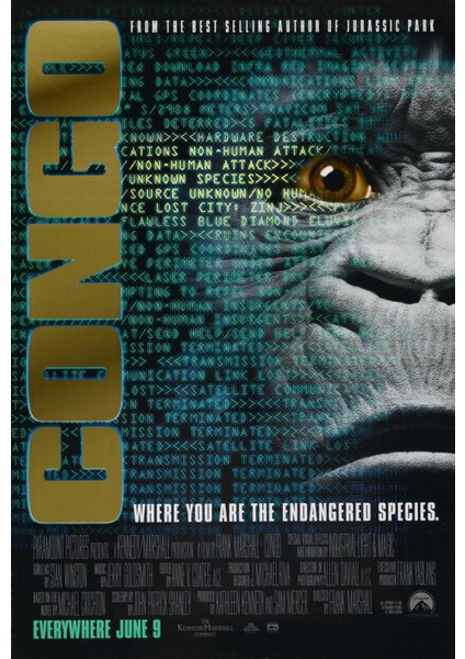 Congo (1995) (Folyo / Afiş / Poster) 2219 ( 35 cm x 50 cm )